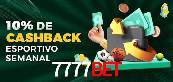 10% de bônus de cashback na 7777Bet